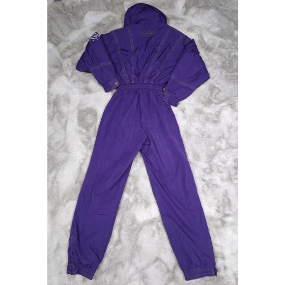 Vintage 80s 90s Powderhorn Ski Suit Purple - Picture 5 of 12